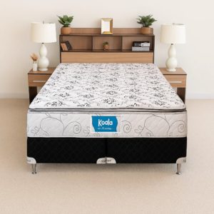Sommier Koala Premium PT + Cabecera Multi-estantes con 2 mesas