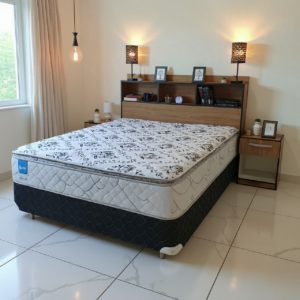 Sommier Koala Premium + Cabecera Portugal + 2 Mesitas (en 3 tamaños)