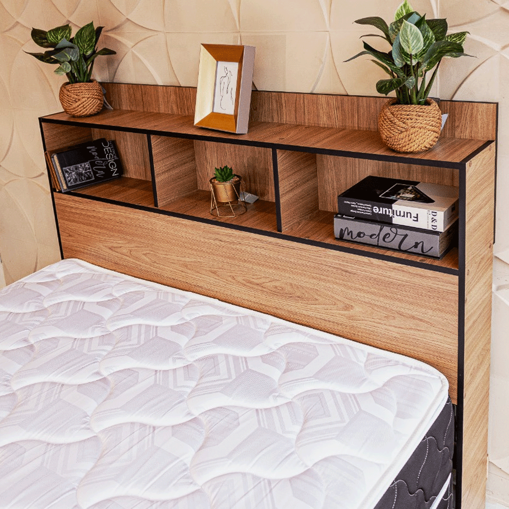 Cabecera Multi-Estantes para Sommier 140x190 + Dos Mesitas "SuperPromo" - Imagen 5