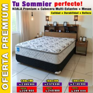 KOALA PREMIUM + CABECERA MULTIESTANTE + MESAS ( 3 tamaños)