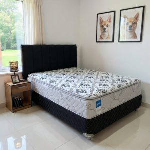 Sommier Koala Premium 180x200 + Cabecera Acolchada + 1 Mesita